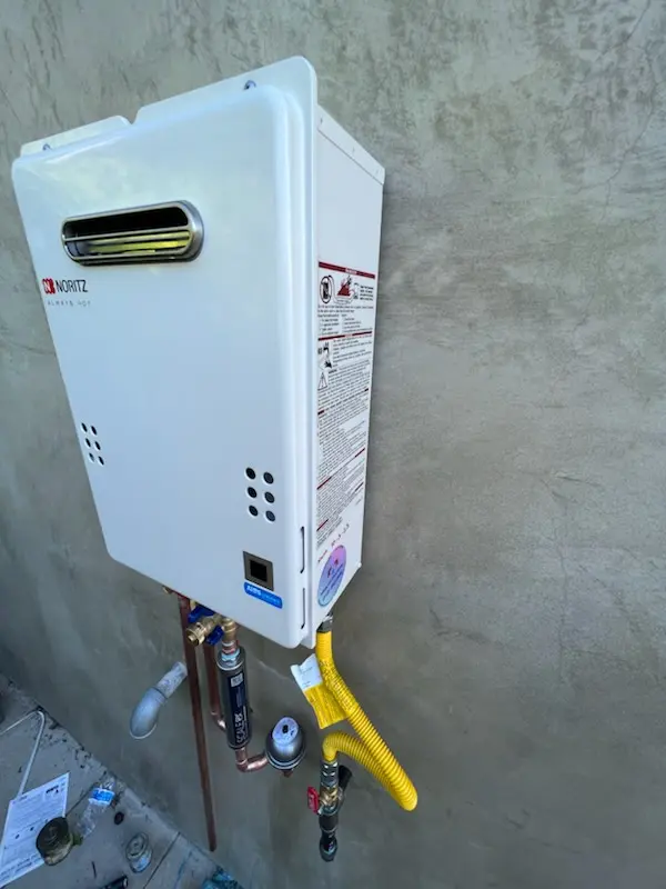 Tankless water heater installation for Greenbridge homes