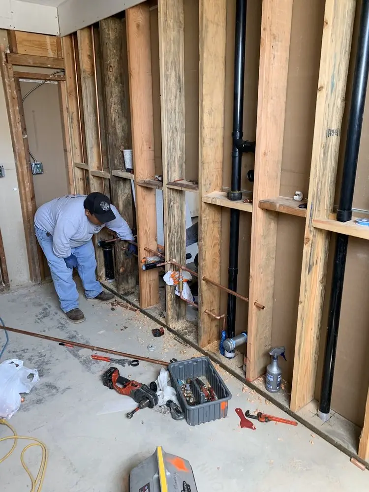 Commercial rough-in plumbing for Gas Line Repair in Greenbridge